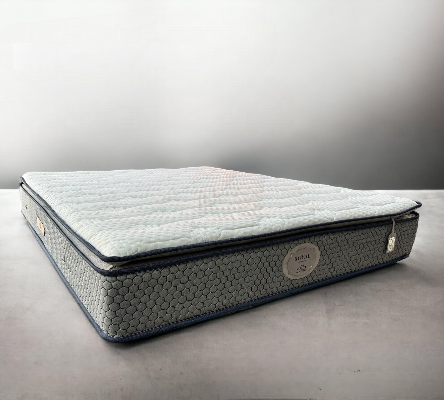 Royal Full Ortopedik Pedli Antrasit Yatak
