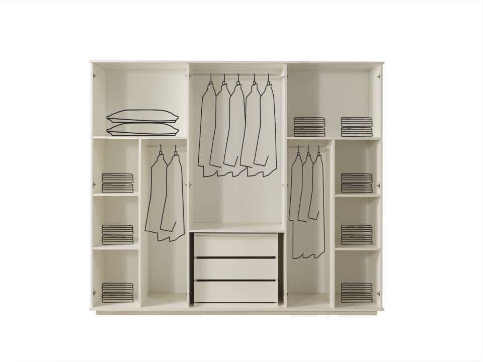 Petek Modern 6 Kapaklı Gardırop