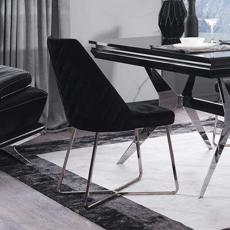 Masarati Luxury Gümüş Yemek Odası Takımı Sandalye