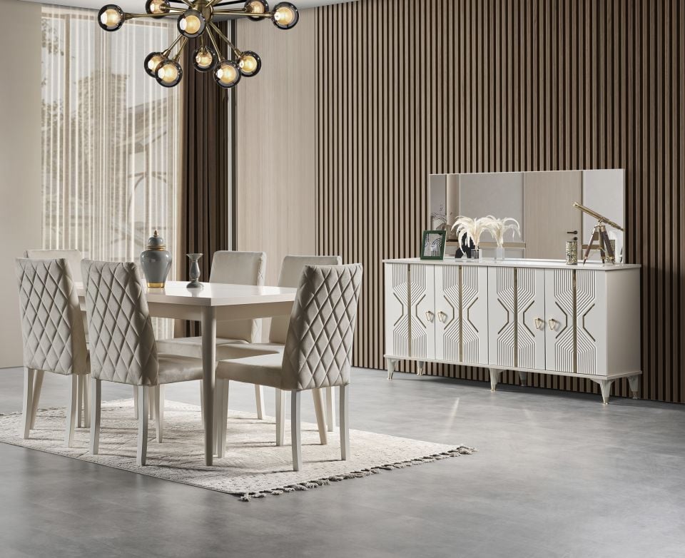 Kristal Luxury Yemek Odası Takımı