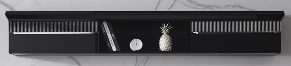 Masarati Luxury Gümüş Tv Ünite Tv Üst Blok