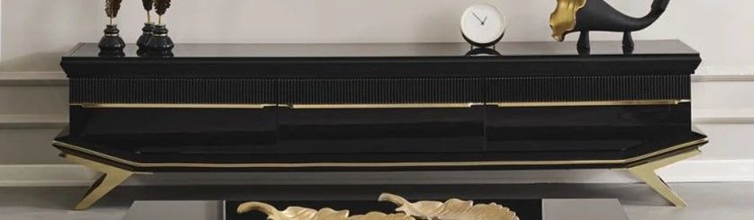 Masarati Luxury Gold Tv Ünite Tv Sehpa