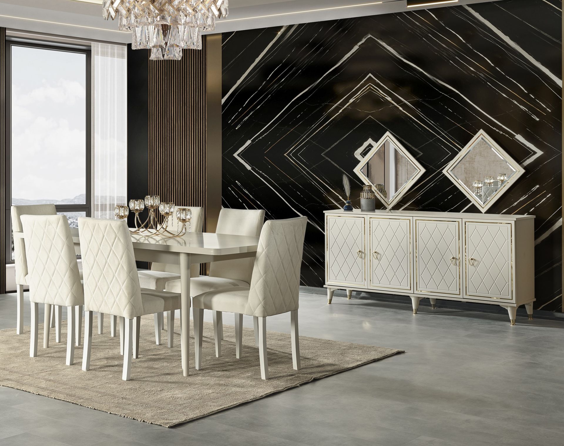 Sedef Luxury Yemek Odası Takımı