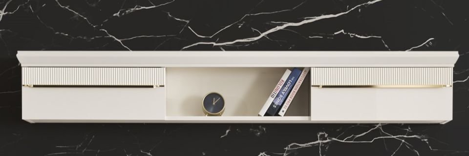 Angel luxury Şömineli Tv Ünite Tv Üst Blok