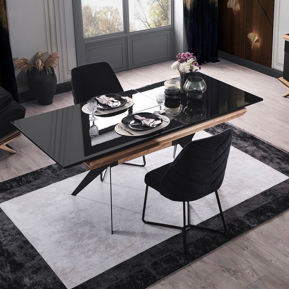 Okyanus Modern Yemek Odası Takımı Açılır Masa