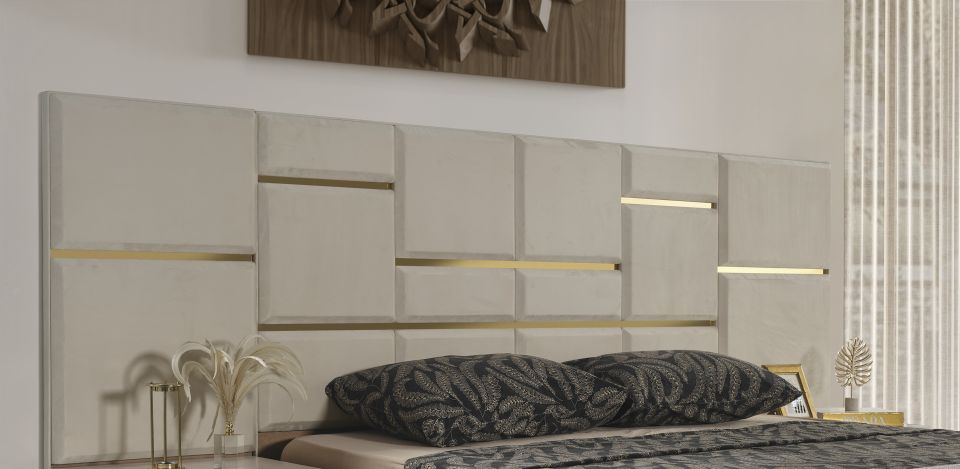 Kristal Luxury Yatak Odası Takımı Panolu Karyola