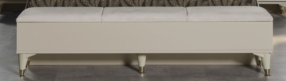 Kristal Luxury Yatak Odası Takımı Karyola Sandıklı Bench