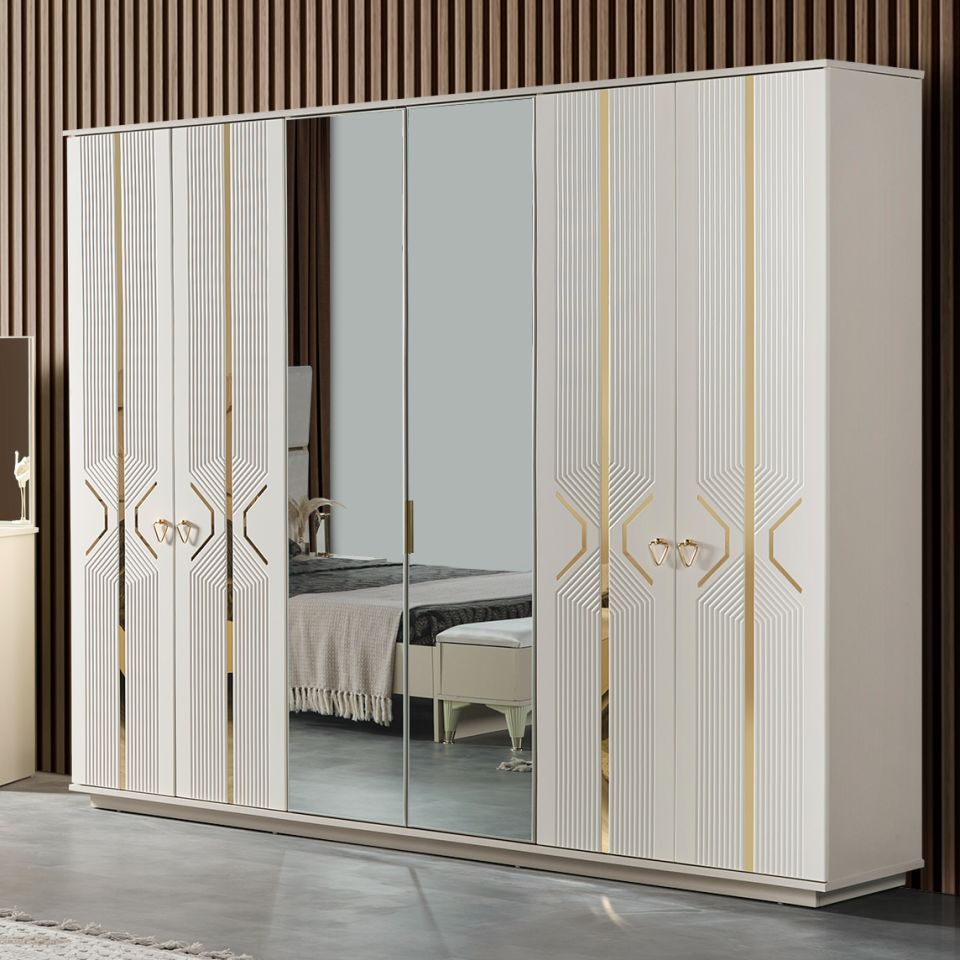 Kristal Luxury 6 Kapaklı Gardırop 6 Kapaklı Gardırop