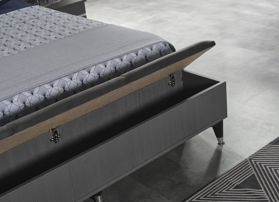 Zümrüt Luxury Panolu Karyola Panolu Karyola