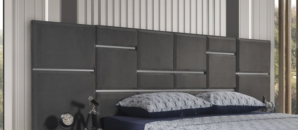 Pırlanta Luxury Yatak Odası Takımı Panolu Başlık