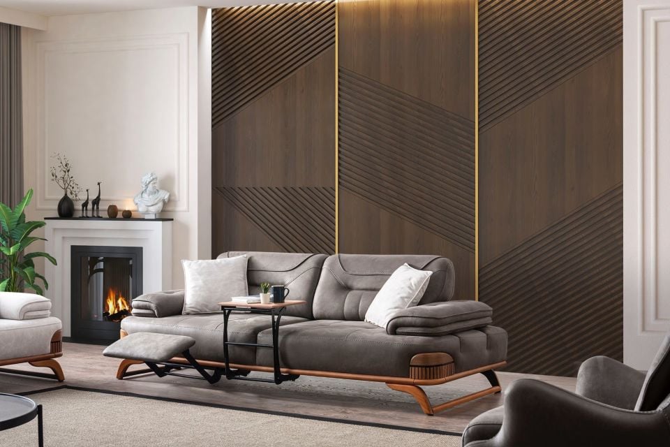 Jaguar Modern Üçlü Koltuk