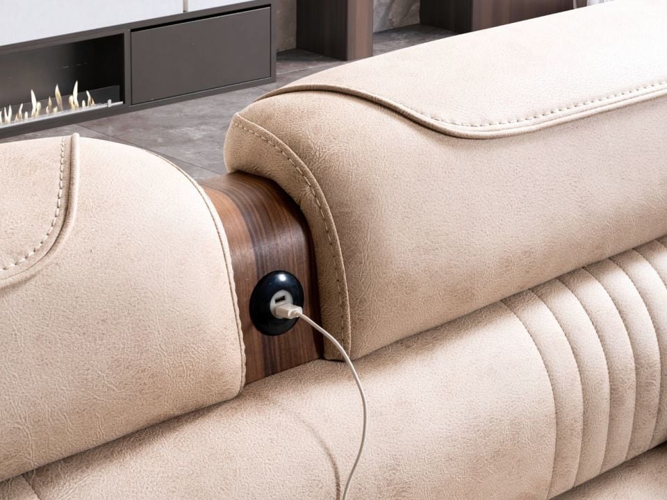 Dubai Modern Şarj Sistemli Koltuk Takımı