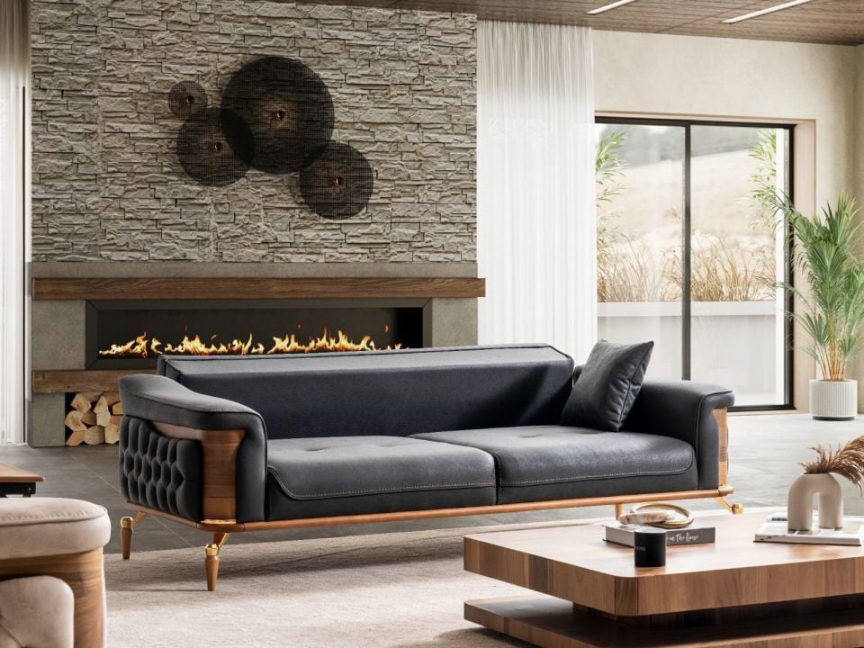 Dubai Modern Üçlü Koltuk