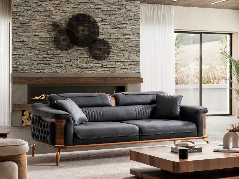 Dubai Modern Üçlü Koltuk