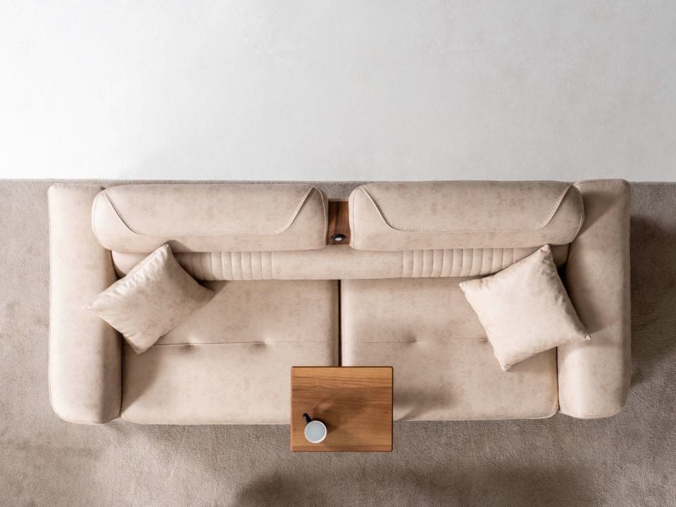 Dubai Modern Şarj Sistemli Üçlü Koltuk