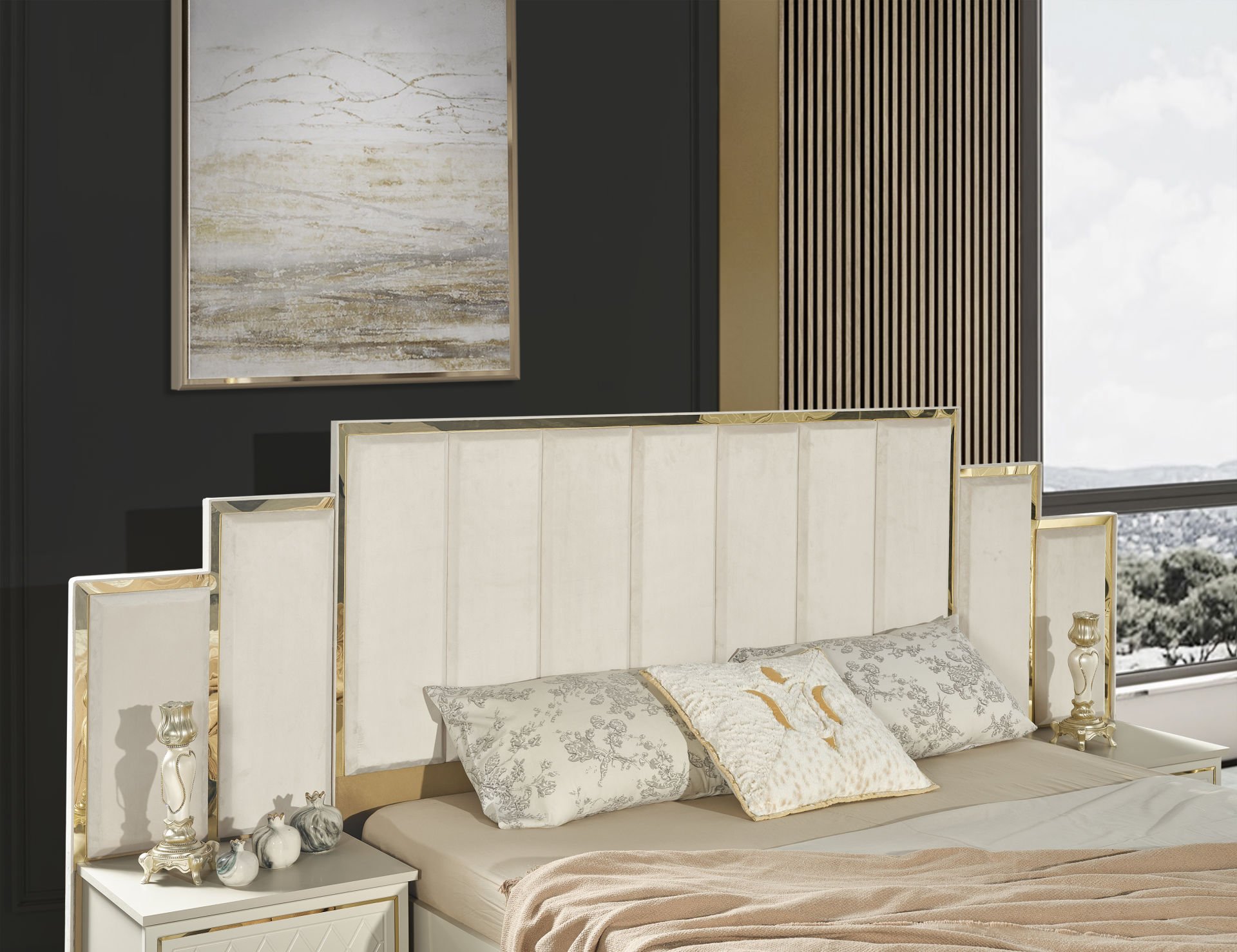 Sedef Luxury Panolu Başlık Panolu Başlık