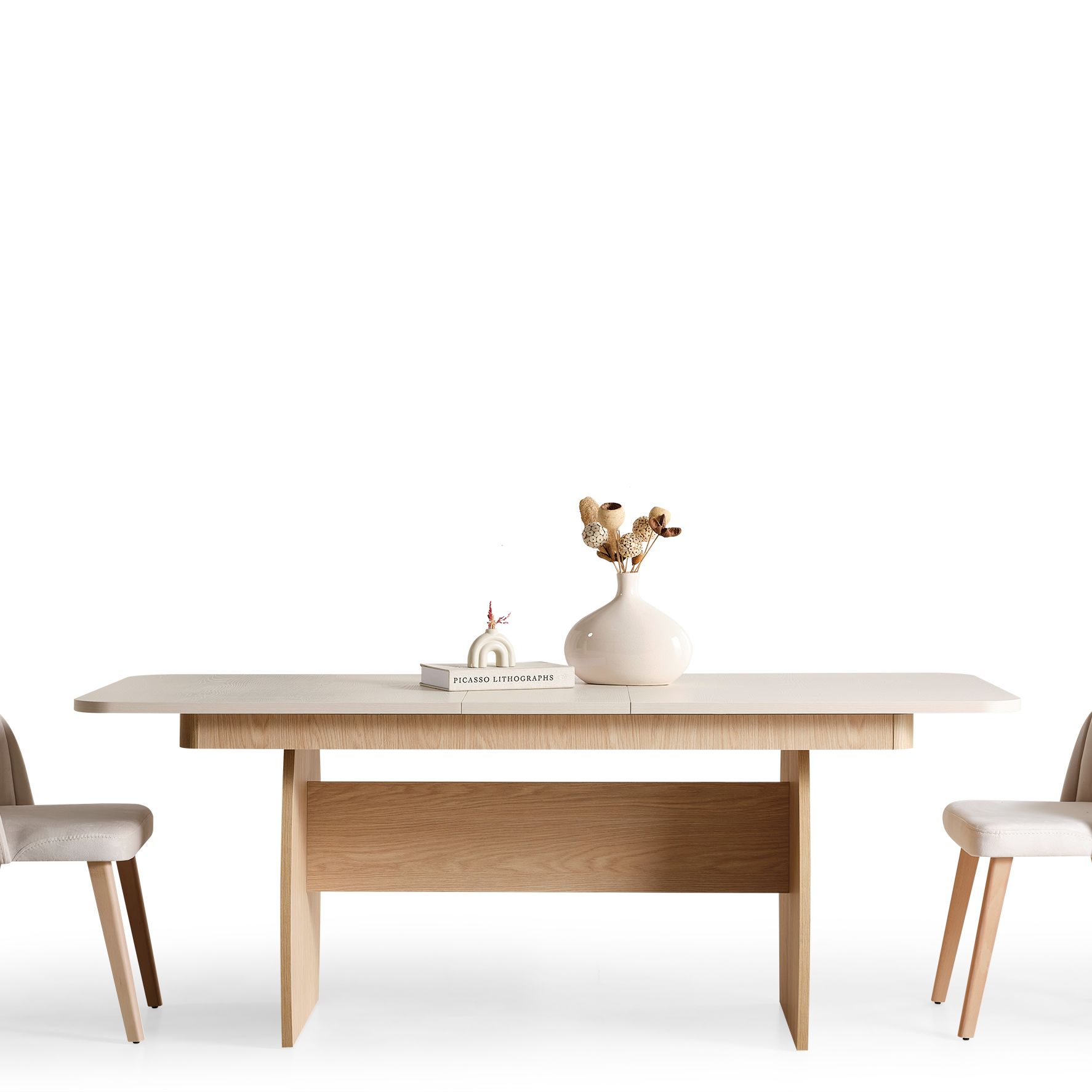 Stil Modern Yemek Odası Takımı Açılır Masa