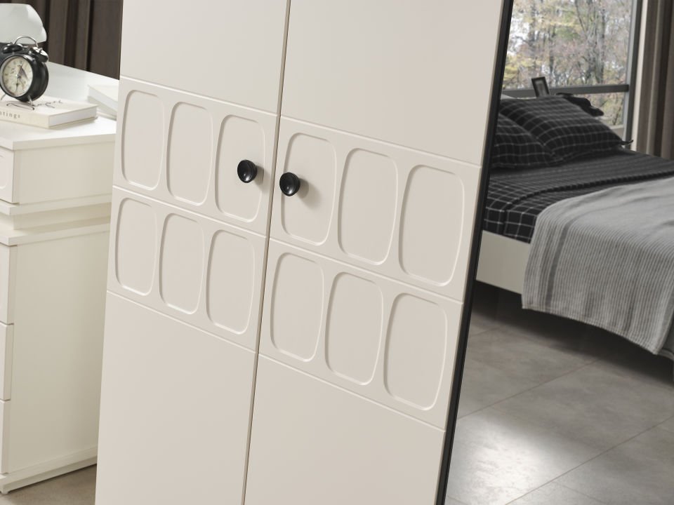Petek Modern Yatak Odası Takımı 6 Kapaklı Gardırop