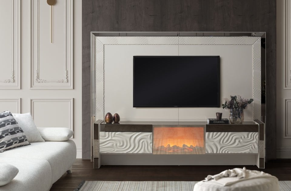Okyanus Luxury Şömineli Tv Ünite