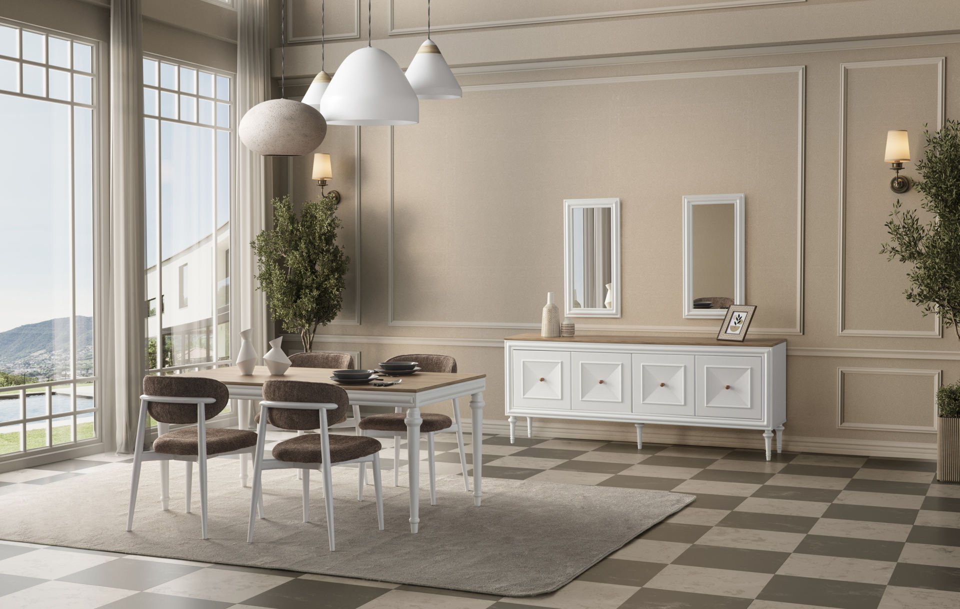 Riva Country Yemek Odası Takımı