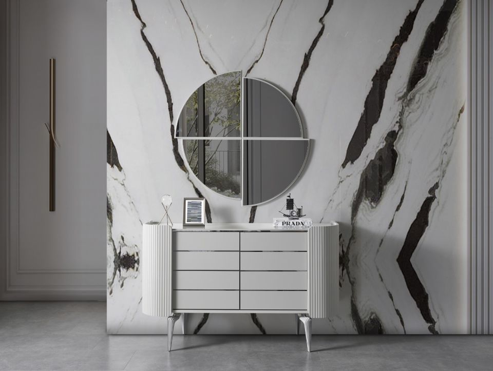 Karya Sis Gri Modern Şifonyer