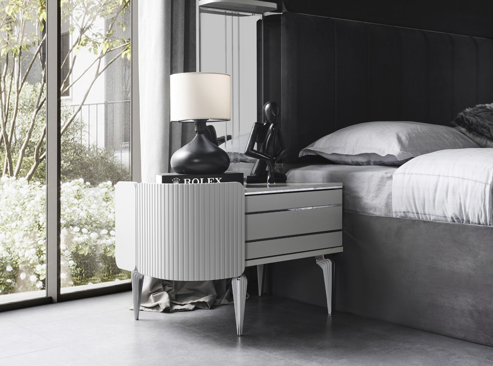 Karya Sis Gri Modern Komodin