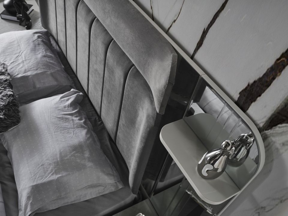 Karya Sis Gri Modern Panolu Karyola