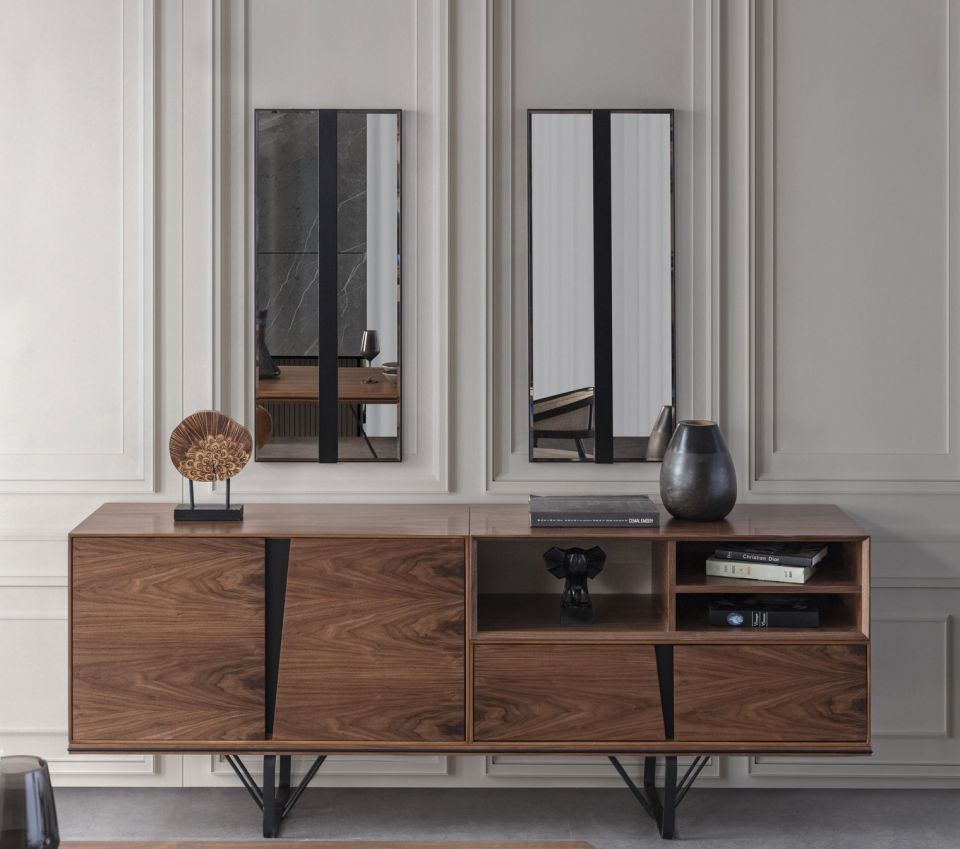 Lavinya Modern Ceviz Konsol