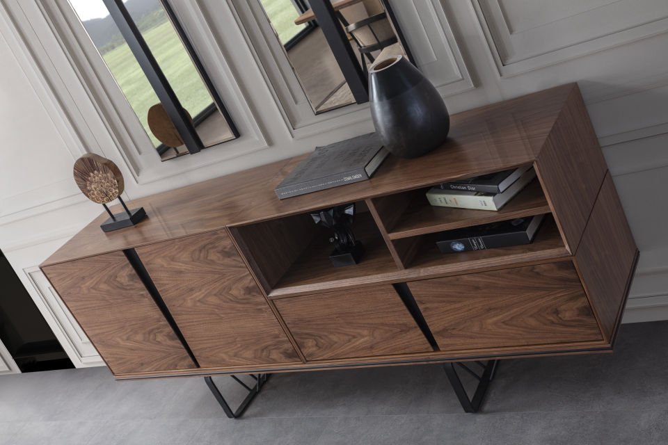 Lavinya Modern Ceviz Konsol