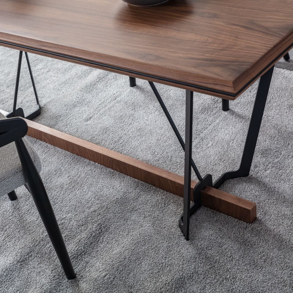 Lavinya Modern Siyah Yemek Odası Takımı