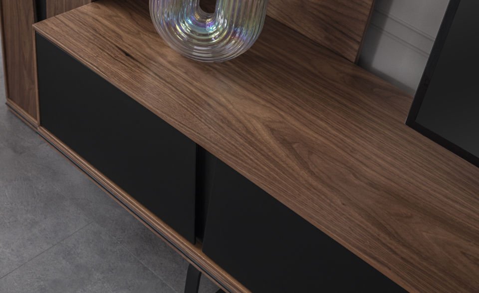 Lavinya Modern Siyah Tv Ünite