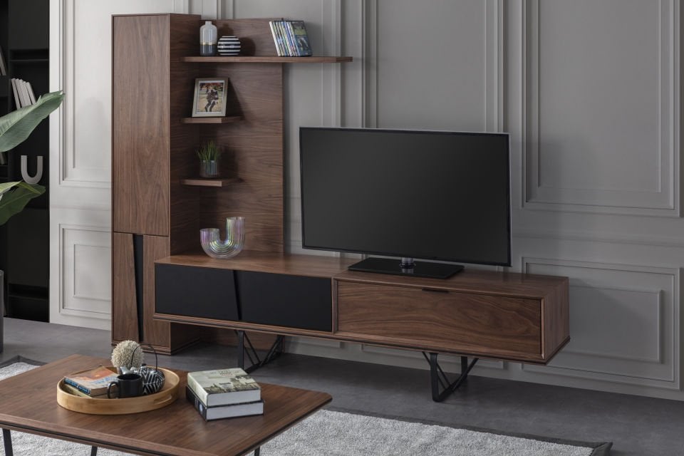 Lavinya Modern Siyah Tv Ünite