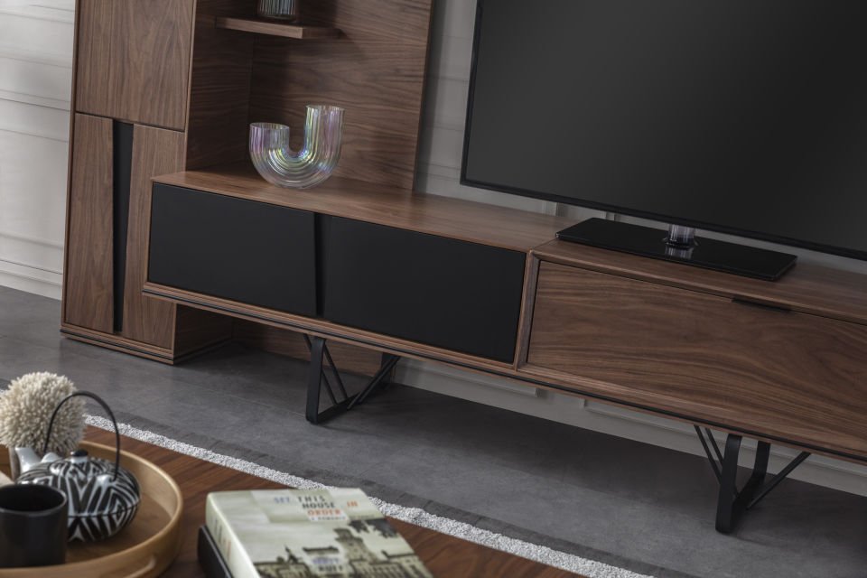 Lavinya Modern Siyah Tv Ünite