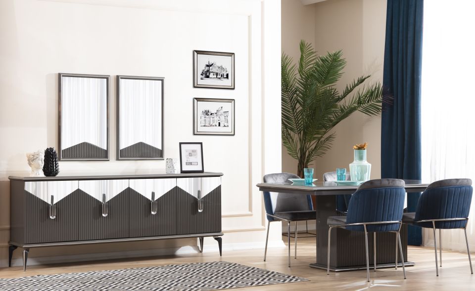Biga Bronz Luxury Yemek Odası Takımı