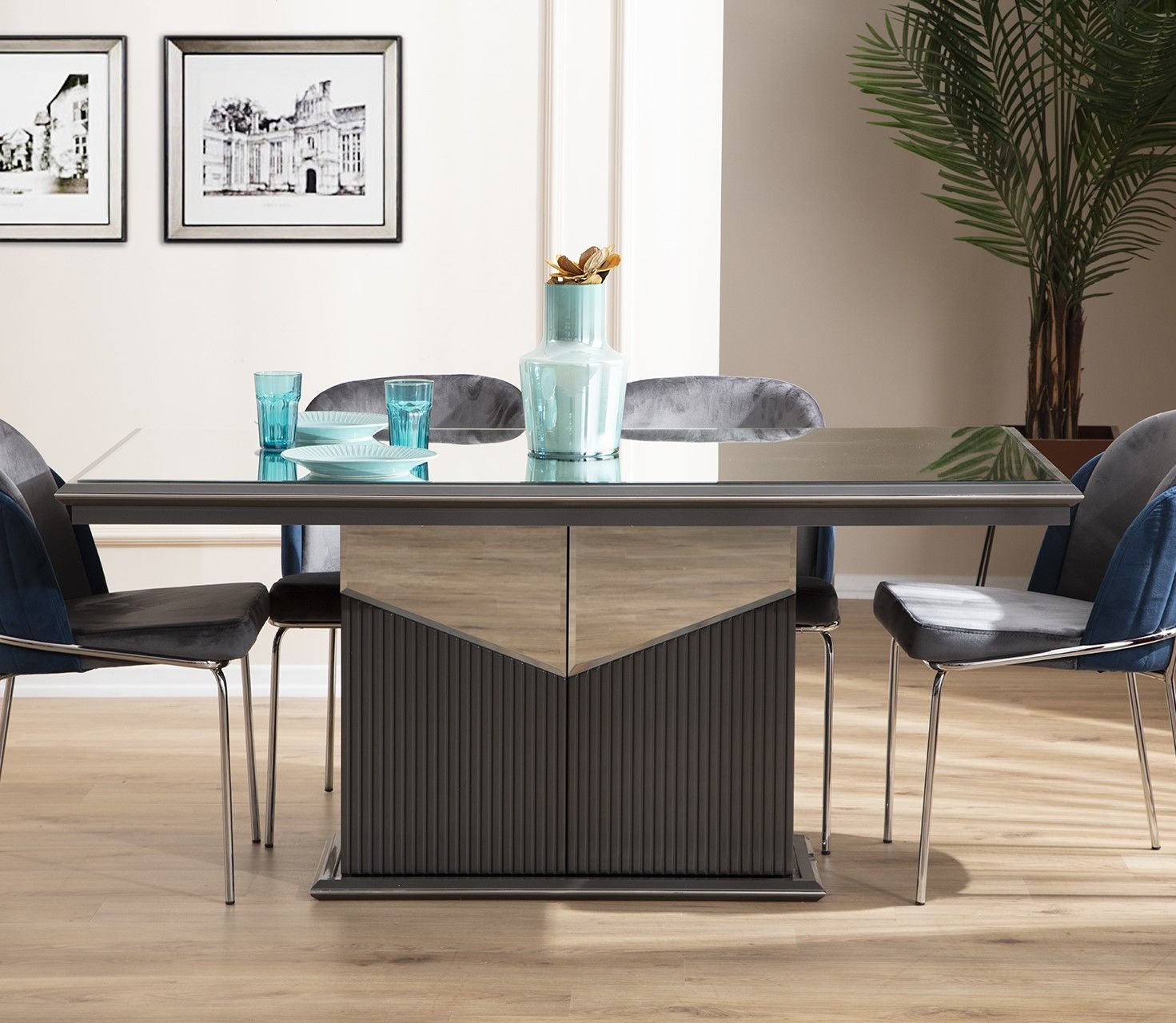 Biga Bronz Luxury Sabit Masa