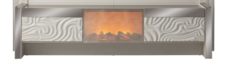 Okyanus Luxury Şömineli Tv Ünite Şömineli Tv Sehpa