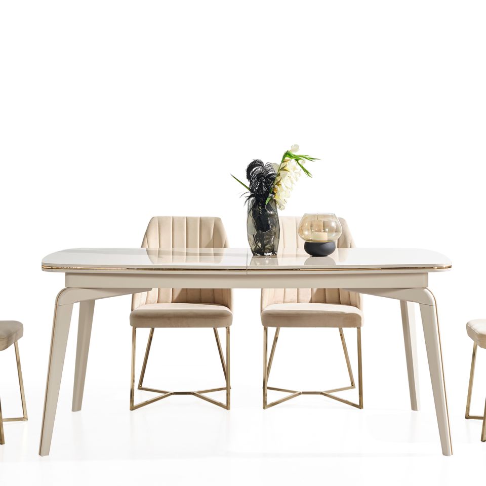 Karya Krem Luxury Açılır Masa