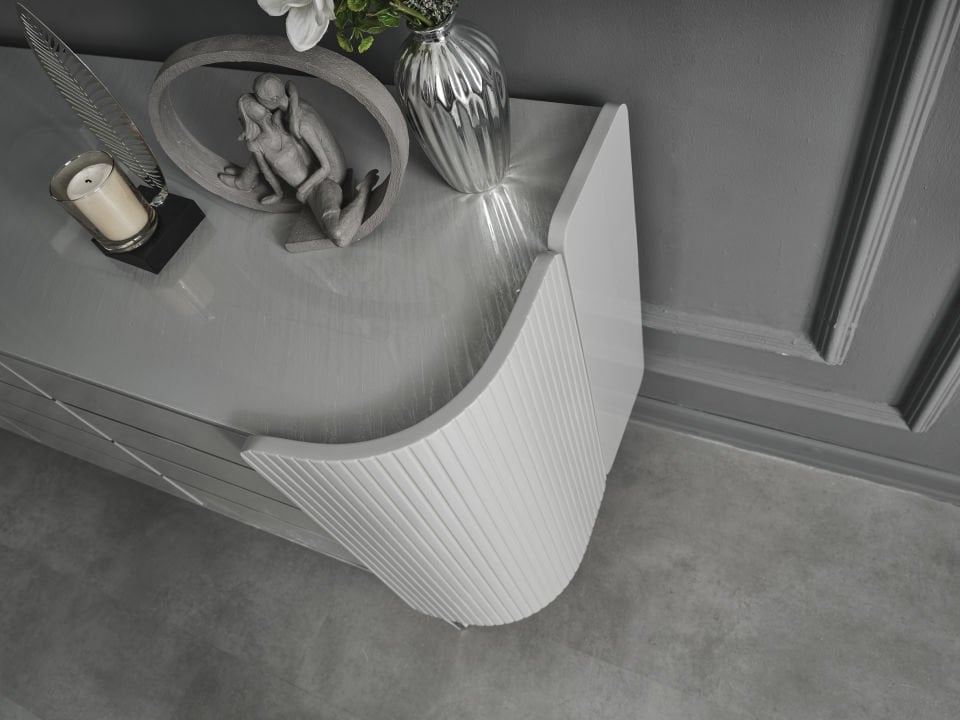 Karya Sis Gri Luxury Yemek Odası Takımı