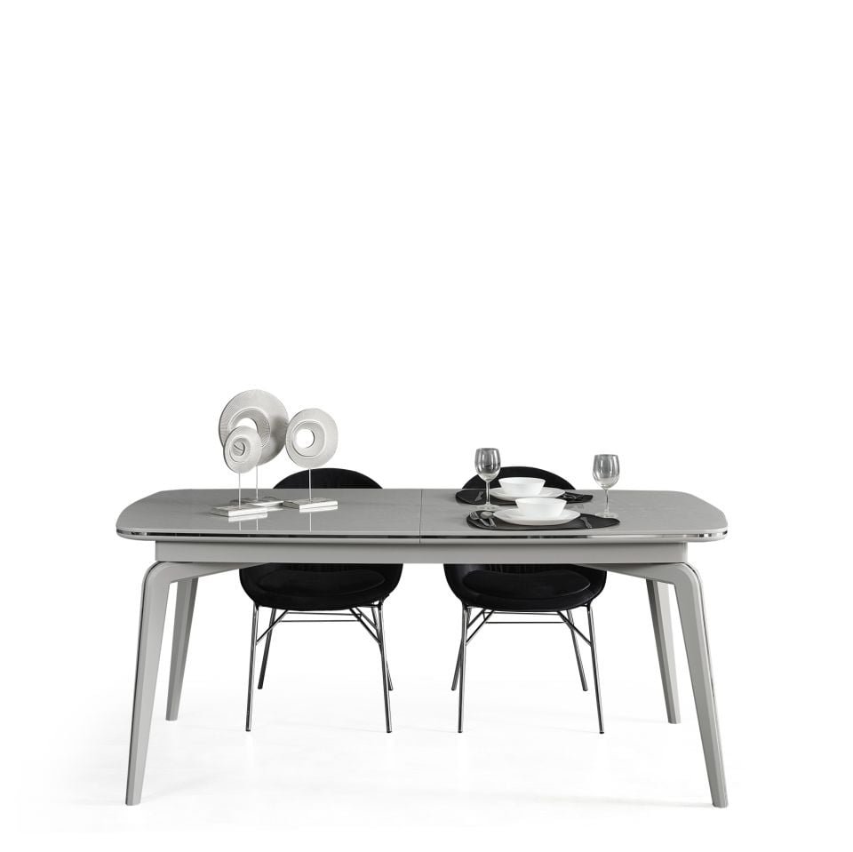 Karya Sis Gri Luxury Açılır Masa