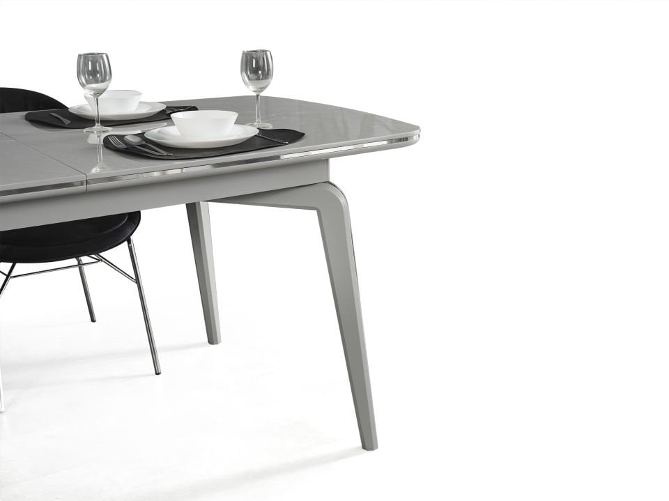 Karya Sis Gri Luxury Açılır Masa