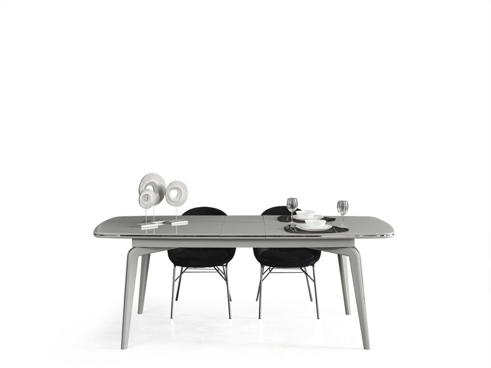 Karya Sis Gri Luxury Açılır Masa