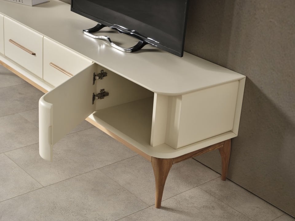 Destan Krem/Ceviz Modern Tv Ünite