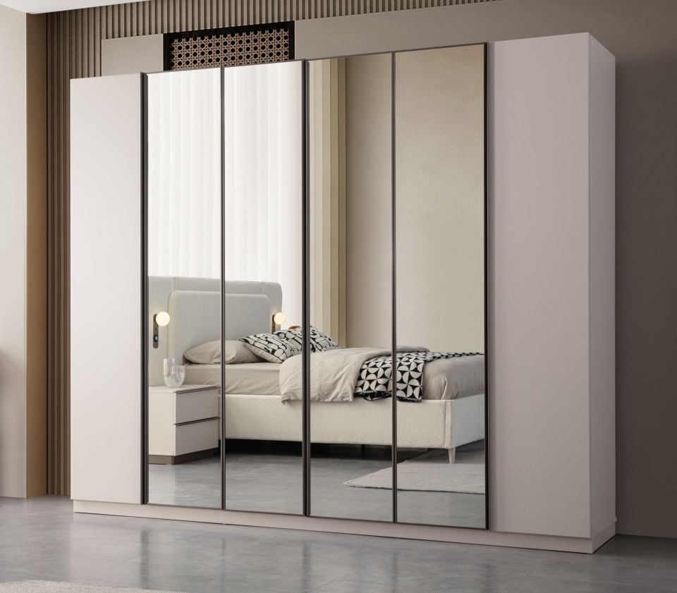 Zen Modern 6 Kapaklı Gardırop