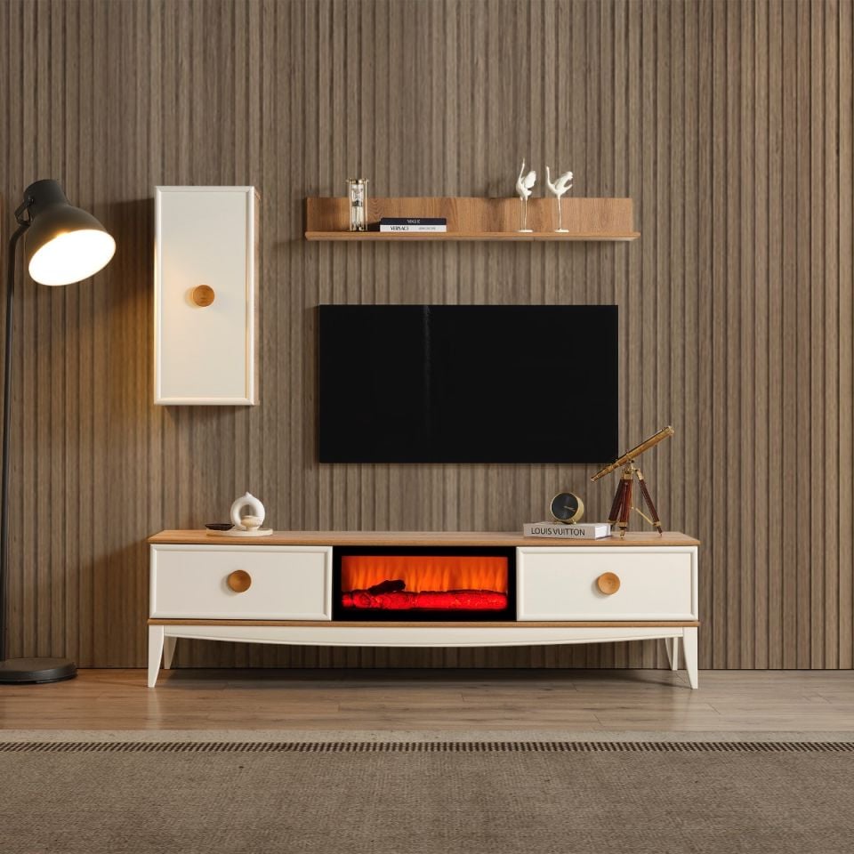 Silva Bohem Şömineli Tv Ünite