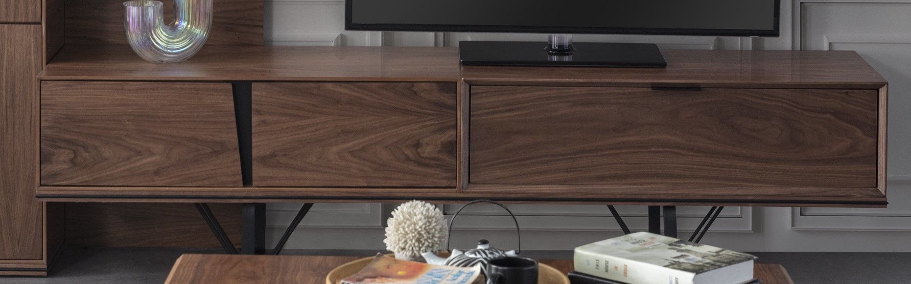 Lavinya Modern Ceviz Tv Ünite Tv Sehpa
