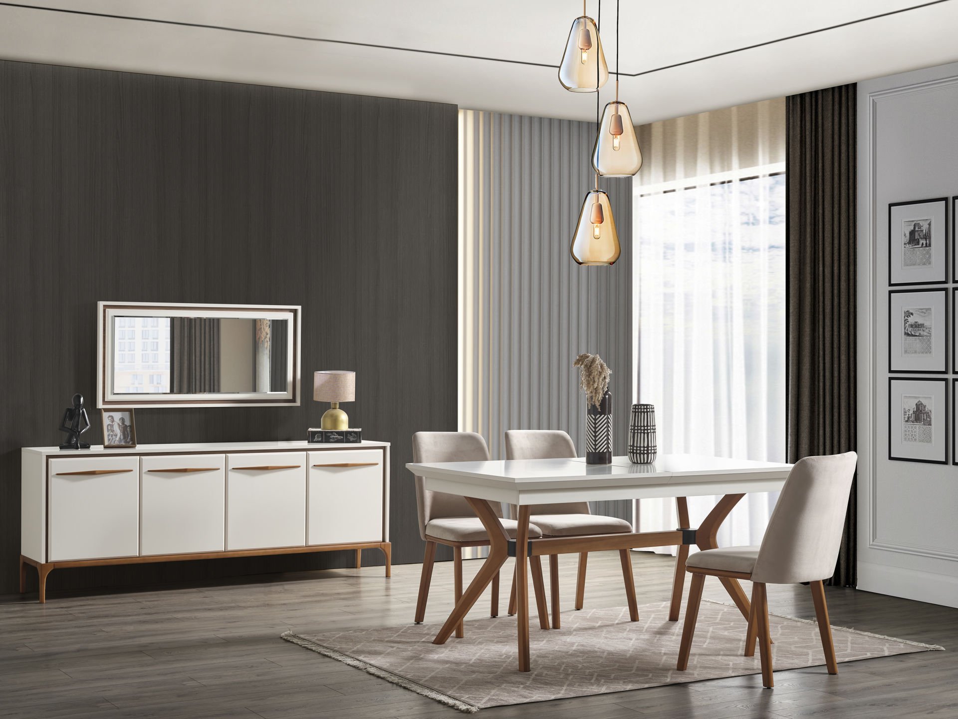 Masal Modern Yemek Odası Takımı