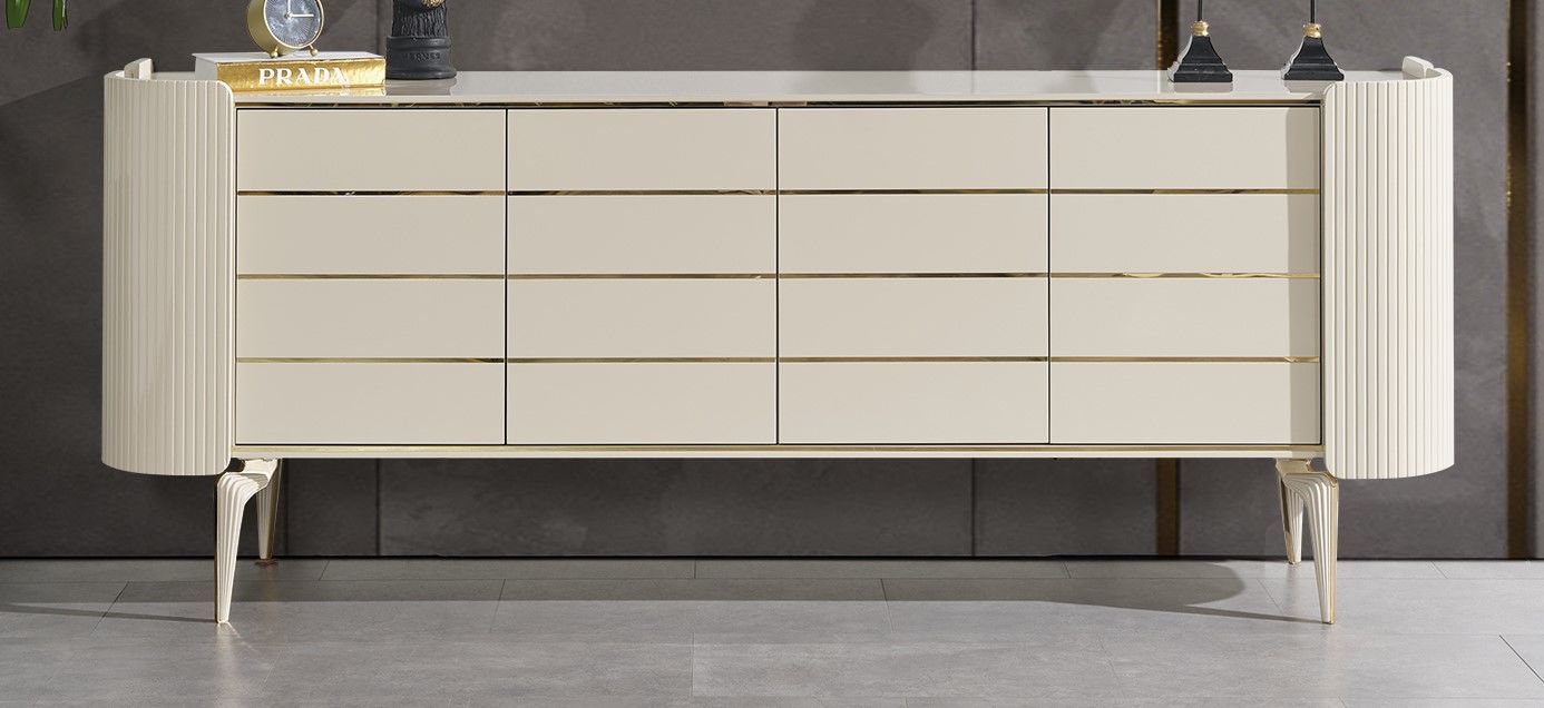 Karya Krem Luxury Konsol Konsol Gövde
