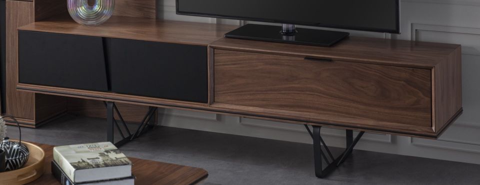Lavinya Modern Siyah Tv Ünite Tv Sehpa