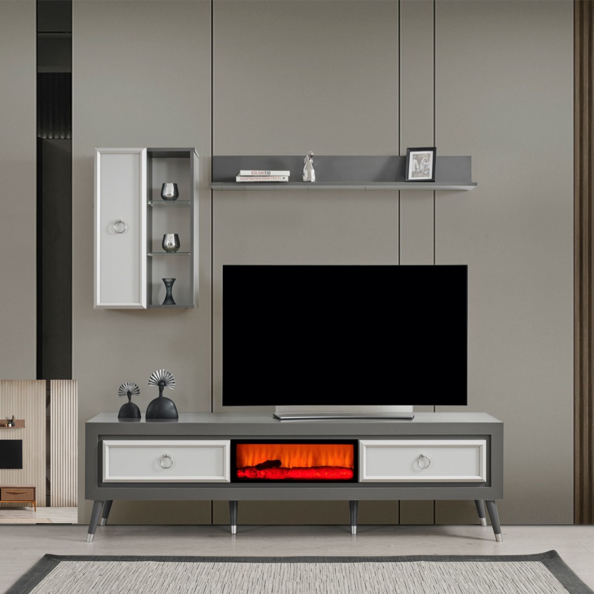 Marian Country Şömineli Tv Ünite