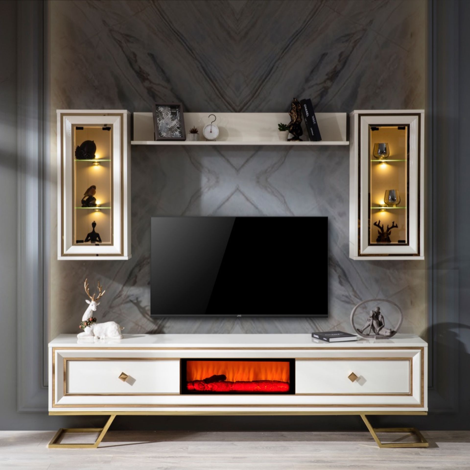 Palermo luxury Şömineli Tv Ünite